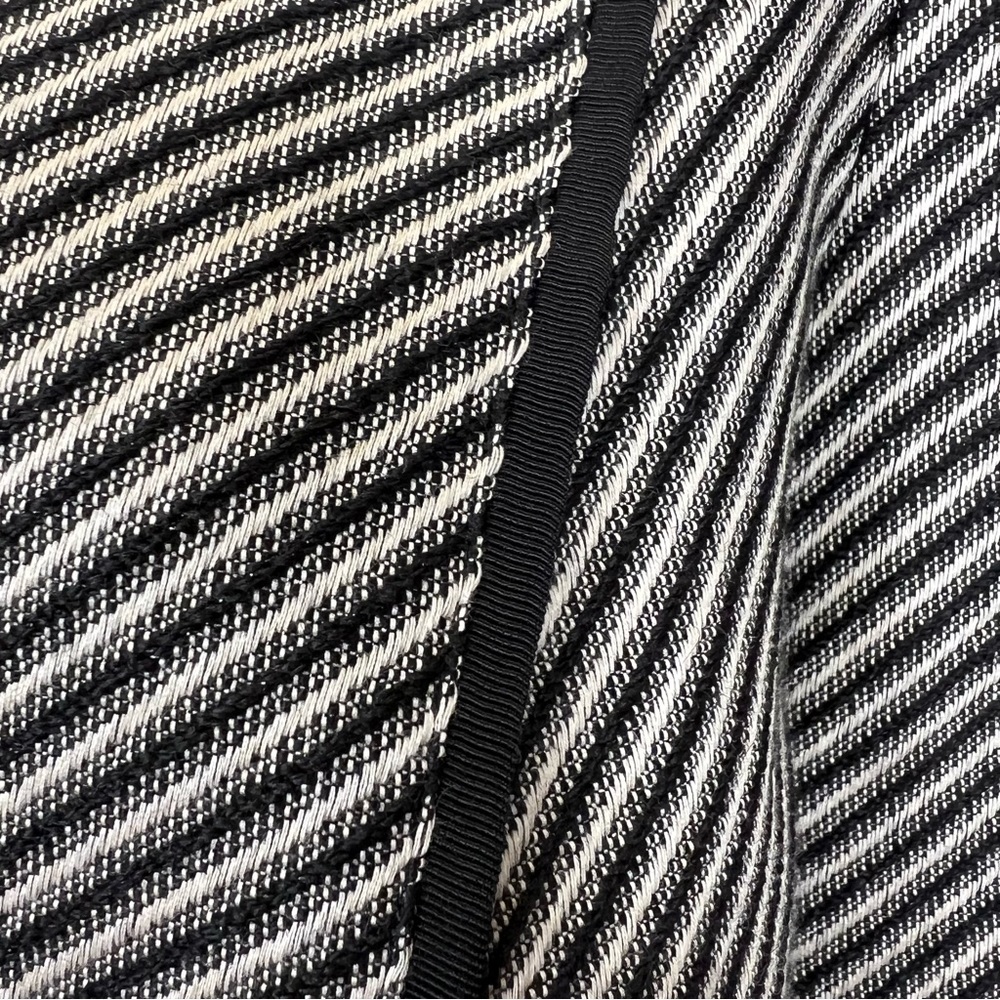 Chico’s Womens Diagonal Jacquard Striped Lise Jacket - Picture 8 of 9